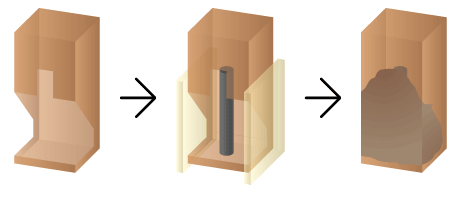 Illustration de l'utilisation du produit ResineBois